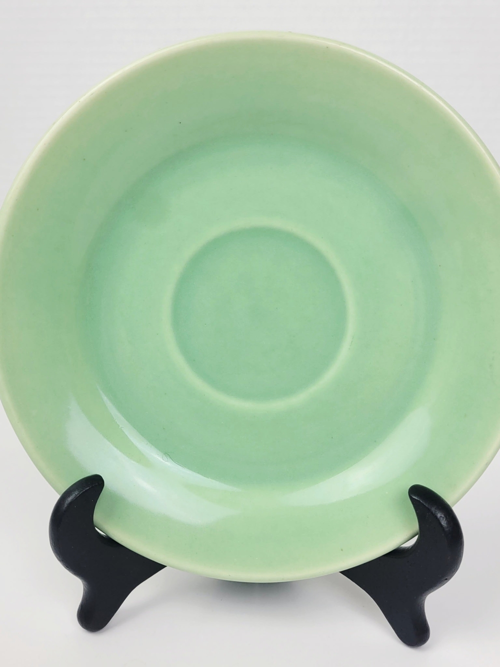Vtg 40s 50s~Bauer Los Angeles Jade Green La Linda Saucer~6 1/4"